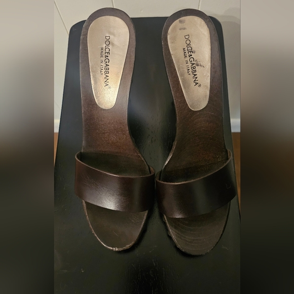 Dolce & Gabbana Brown Studded Heeled Sandals 40.5 / 9.5 - Picture 3 of 15